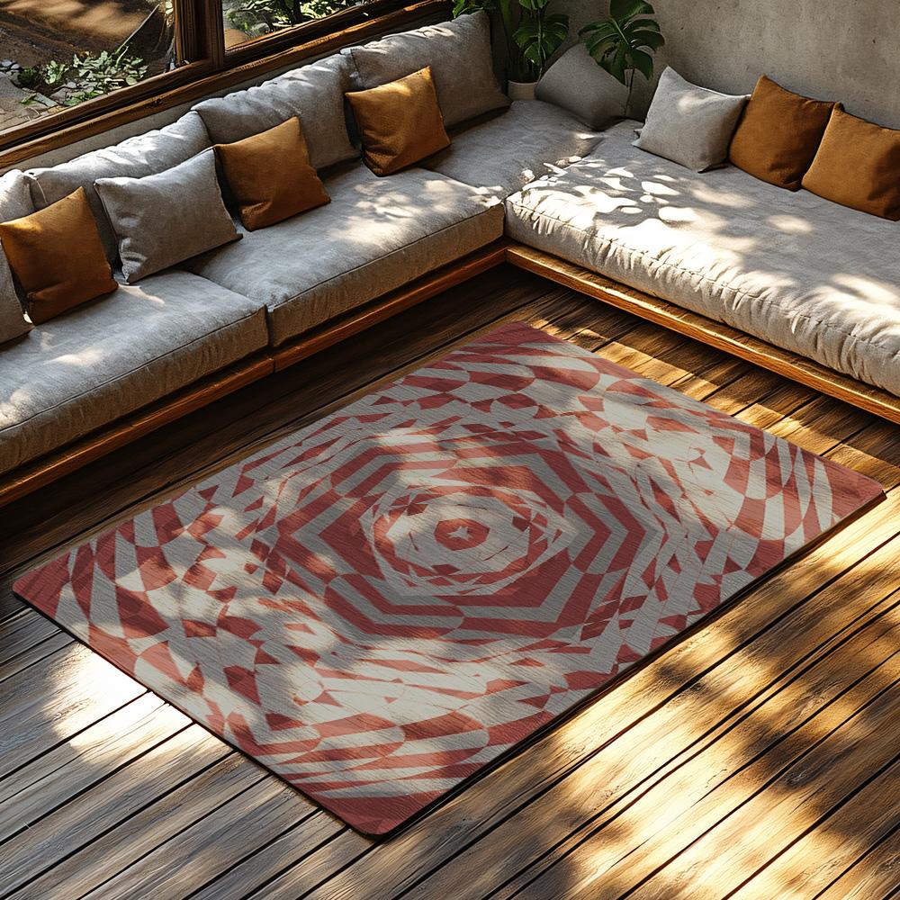 Modern Abstract Area Rug Non-Slip Doormat Indoor Outdoor Carpet Geometric Pattern Home Decor Living Room Floor Mat Washable
