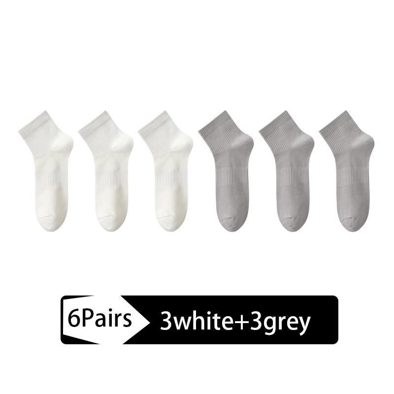 6Pairs High Quality Men's Mesh Socks Combed Cotton95% New Casual Breathable Socks Man Stripe Male Sock EU39-45