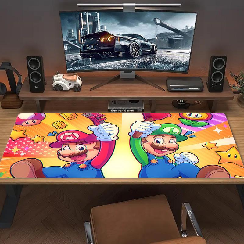 Super Mario3 Print Cushion Non-slip Laptop Tablet Big Mousepad XXL Mat Mini PC Playmat With Lock edge