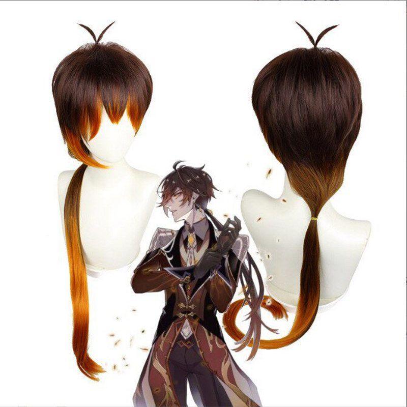 Genshin Impact Concert Cosplay Costumes Zhongli, Xiao, Eula, Ganyu, Tartaglia, Albedo Cosplay Outfit Set for Women Concert Zhongli Wig One size fits all