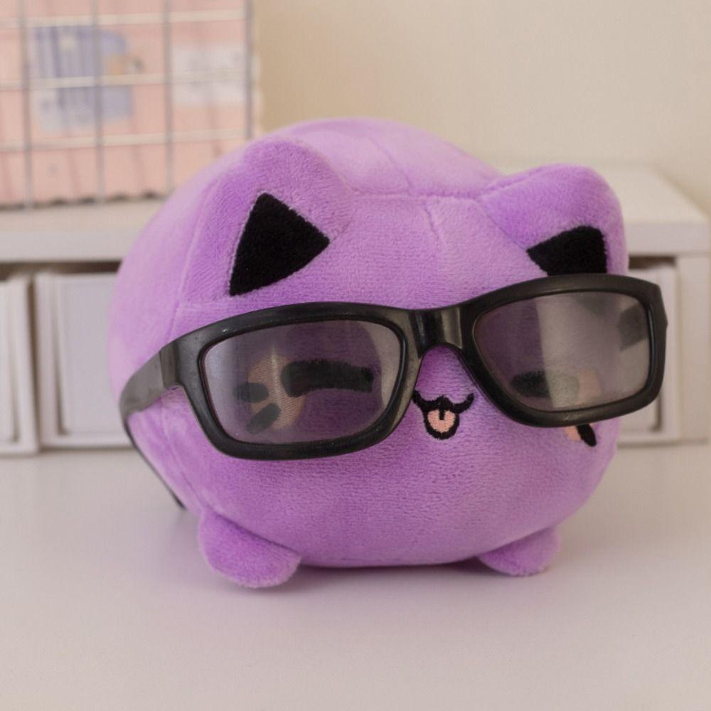 Pink Peachy Kitten Plush Toys Cute Plushie Cat Soft Dolls Black Cat Stuffed  For Girl Friends