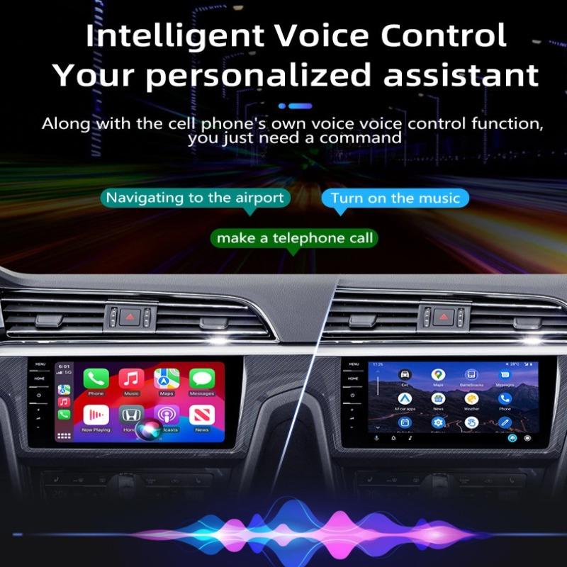 Mini Wireless Carplay Box Android Auto 2IN1 Wired To Wireless Adapter Dongle for Toyota Mazda Camry Suzuki Subaru Citroen Kia Ford Opel IOS Spotify BT