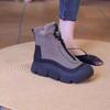 Warm casual snow boots autumn and winter new women's cotton shoes piled thickened fashionable versatile thick sole heightening women's Martin boots