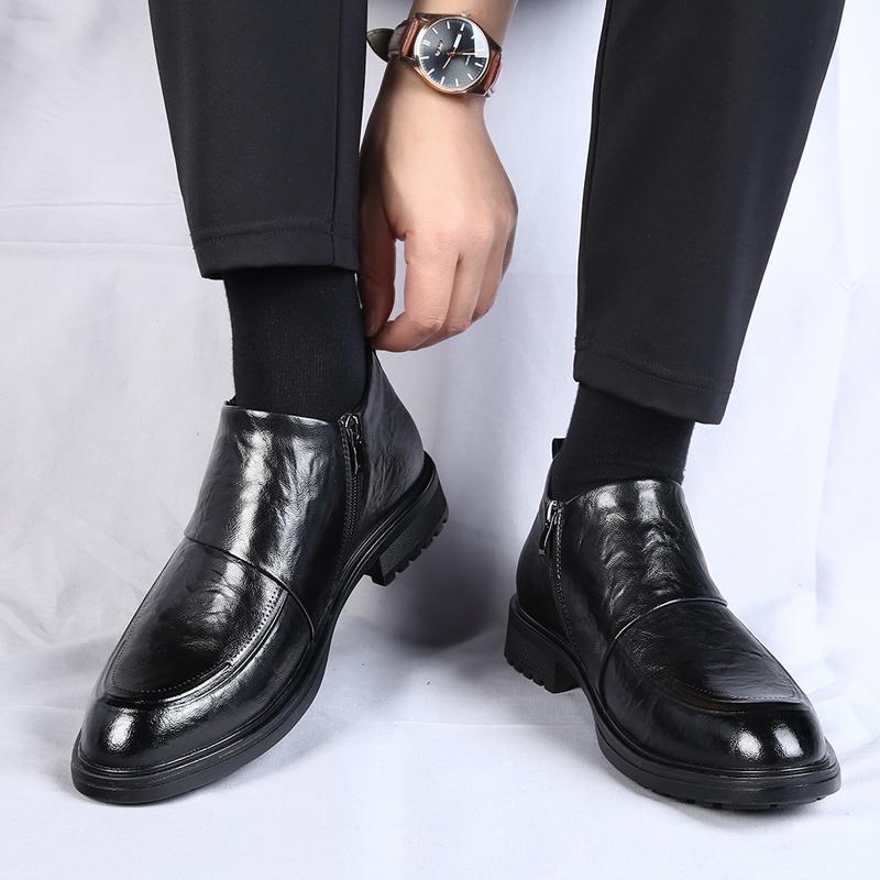 Модные популярные фонды Мужские туфли класса люкс Брендовые деловые кожаные туфли — фото 6