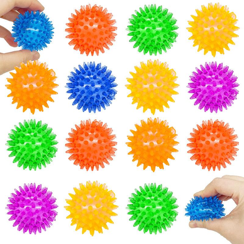 5/15/30 STuks Prikkelige Bal Fidget Speelgoed Stressverlichting Stressbal Sensorisch Speelgoed voor Kinderen Volwassenen Knijpbal voor Feestartikelen Goodie Bag white