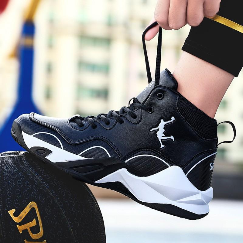 High-Top Men's Basketball Shoes 2025: All-Season, Durable, Trendy Leather Sneakers for Teens and Students