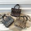 New Korean Leopard Pattern Crossbody Bag for Women Crossbody Bag Crossbody Purse