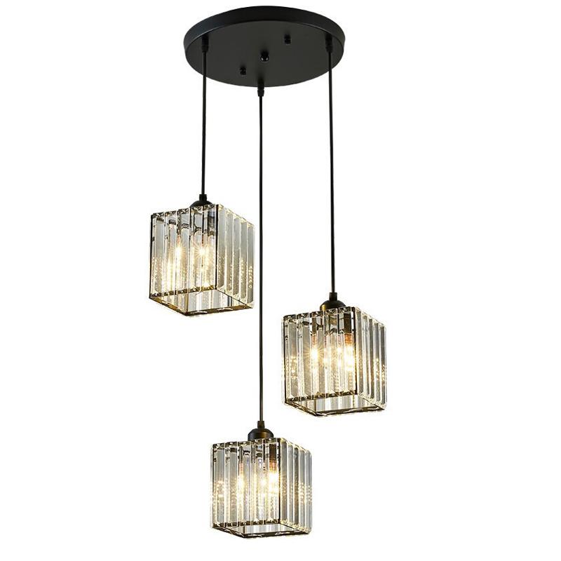 Crystal Ceiling Light Corridor Ceiling Lamp Luxury Balcony Aisle Foyer Kitchen Ceiling Pendant Light Hanging Chandelier Crystal