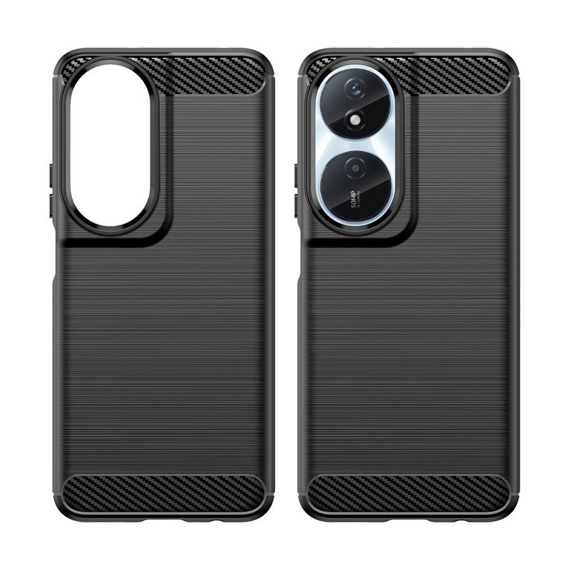 For Honor 90 Smart Case Cover Huawei Honor 90 Smart Capa Shockproof Phone Back Bumper Soft TPU Carbon Fiber Cover Honor 90 Smart