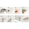 2 Pieces L-Shape Floating Shelf Brackets Invisible Shelf Support Right Angle Metal Wall Mounted Brackets Easy to Install