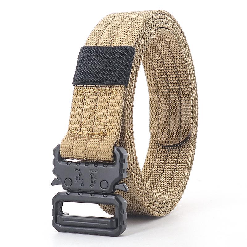 2.5cm Tactical Narrow Canvas Cobra Waist Belt - Unisex Multifunctional Streamer for Pants