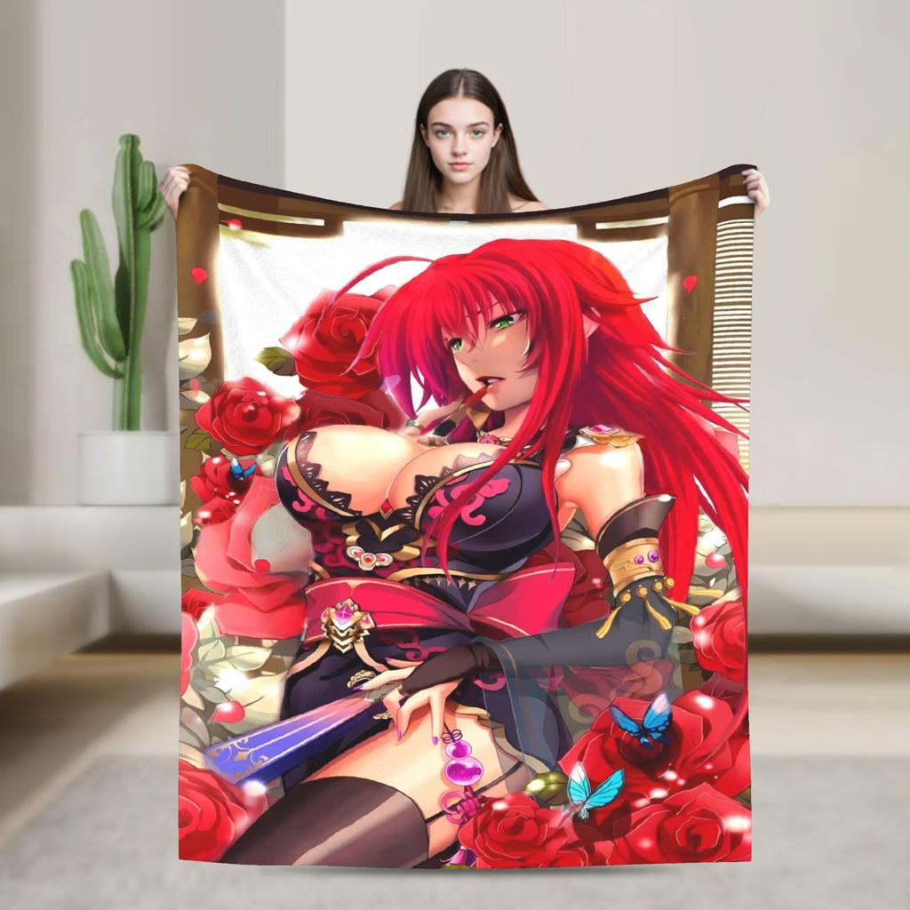 Warme weiche Decke Reise High School DxD Bettwäsche Überwürfe Flanell Tagesdecke für Sofa Sessel Lustige Schlafsofa Abdeckung