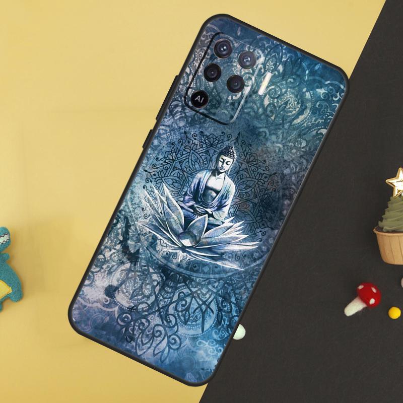 Mandala Pattern Case For Oppo A60 A80 A40 A15 A16 A17 A57 A94 A74 A54 A76 A96 A18 A38 A58 A78 A98 A5 A6 Pro