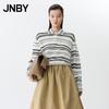 JNBY 2025 Spring Store Style Striped POLO Neck Sweater Pullover