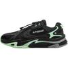 Li Ning Kids Comfortable Non-Slip Breathable Low-Top Casual Shoes Kids Casual Shoes Black Fluorescent-Green YKCU246-1
