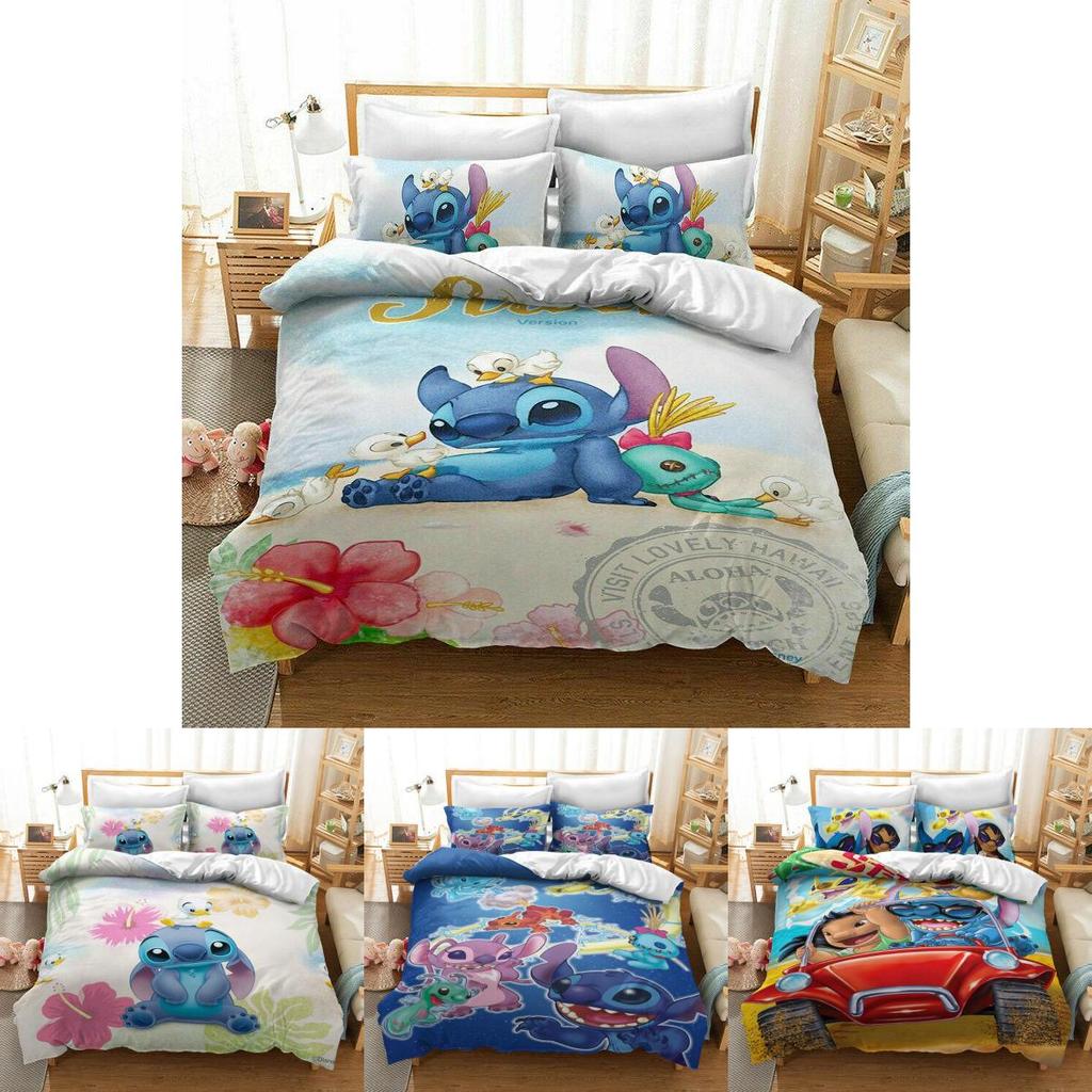 Lilo Stitch Bedding Set Crafted From Soft Polyester With Elegant Color Options