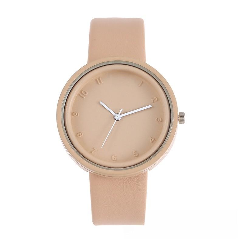 Student Candy Color Fashion Casual Watch With Quartz Movement For Teens And Adults коричневый