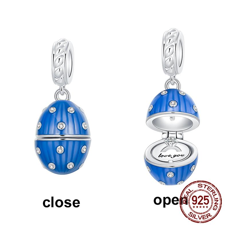 copper Compatible With Authentic Bracelets Charm Jewellery Do It Yourself Blue Clip Bead Charms Galaxy Starry Sky Collection Pendant Moon Dangle