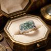 Finger Ring Zinc Alloy Plum Blossom Design Polished Finish Women Ring with Cubic Zirconia Inlaid Jewelry Gift