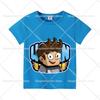 Anime Crew Neck T-Shirt Children's Short Sleeve Summer Boys' and Girls' T-Shirt Birthday Gift