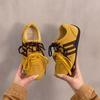 Autumn new breathable casual sports shoes versatile fashion retro style niche color matching double lace-up
