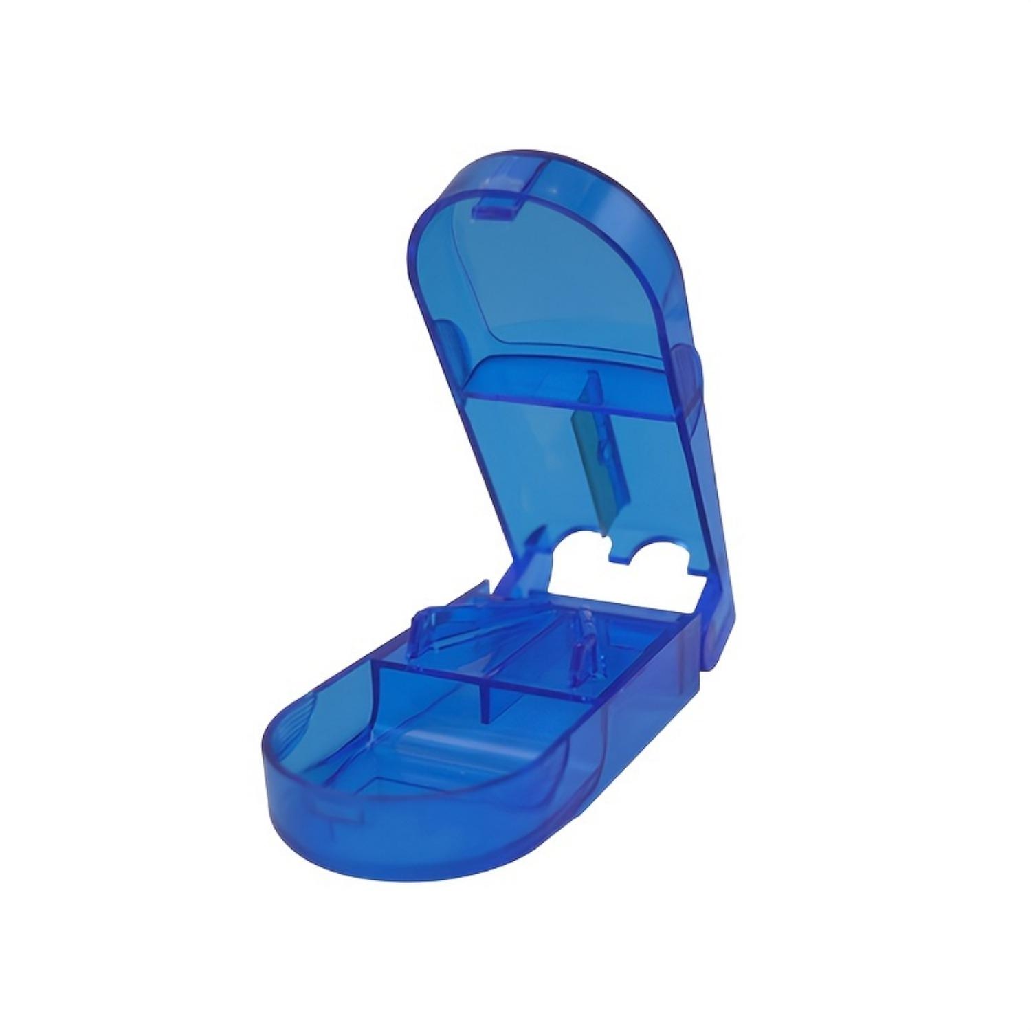 

1 шт. Коробка для таблеток, мини-портативный ящик для хранения таблеток, держатель для таблеток, разделитель для таблеток 1pc синий