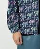 A Made Jacquard Embroidered Denim Oversized Zip-Up Hoodie (Indigo)