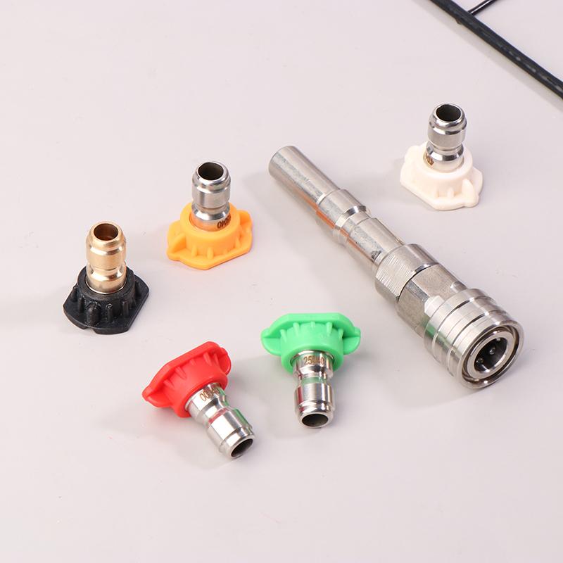 High Pressure Wash Gun Adaptor For Nilfisk Kew Alto Wap Calm To 1/4" Quick Connect With Spraying Nozzles