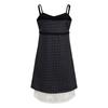adidas Originals Black Dress Loose Fit Patchwork Sports Tank Dress Women Dresses KU4752