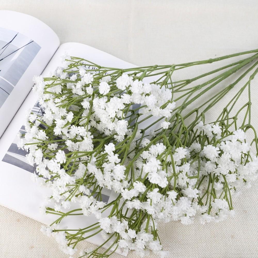 Real Touch Artificial Gypsophila Flower Branch Elegant Fake Flowers  Outdoor Garden Decor
