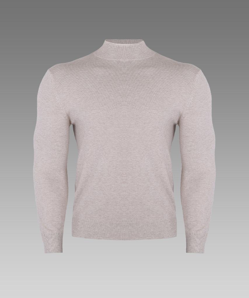 BOASTFIT Soft Muscle Fit Mock Neck Long Sleeve Knit B206