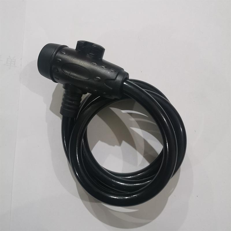 Customizable Length Bicycle Anti-Theft Cable Lock with Key