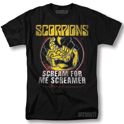 Scorpions Shirt Rock Concert Tour Vintage Graphic Design T-Shirt