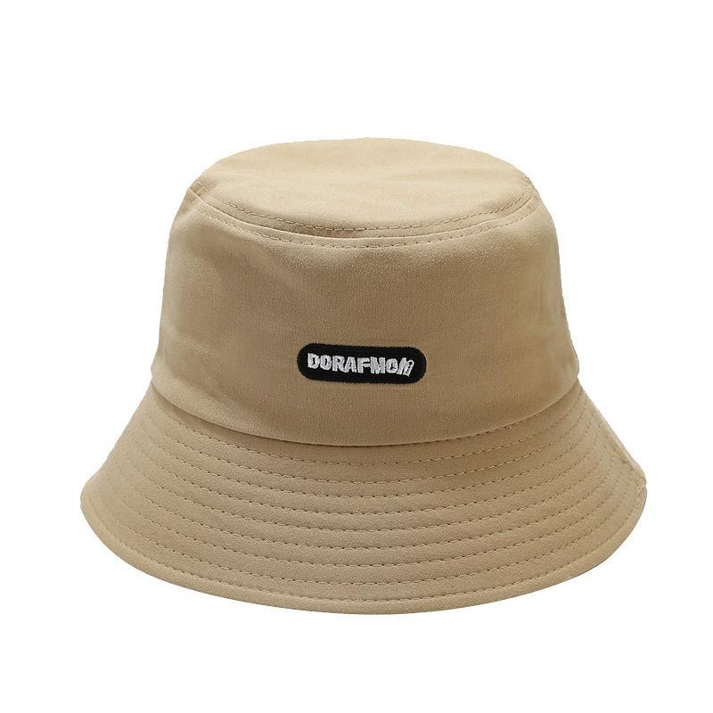 Ins Student Basin Hat Female Spring and Summer Internet Celebrity Versatile Couple Showing Face Small Shade Sub-letter Bucket Hat Trendy Brand