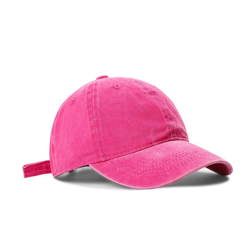 Hat Women'S Cap Soft Top Versatile Washed Solid Color Baseball Cap Casual Men'S Denim Hat
