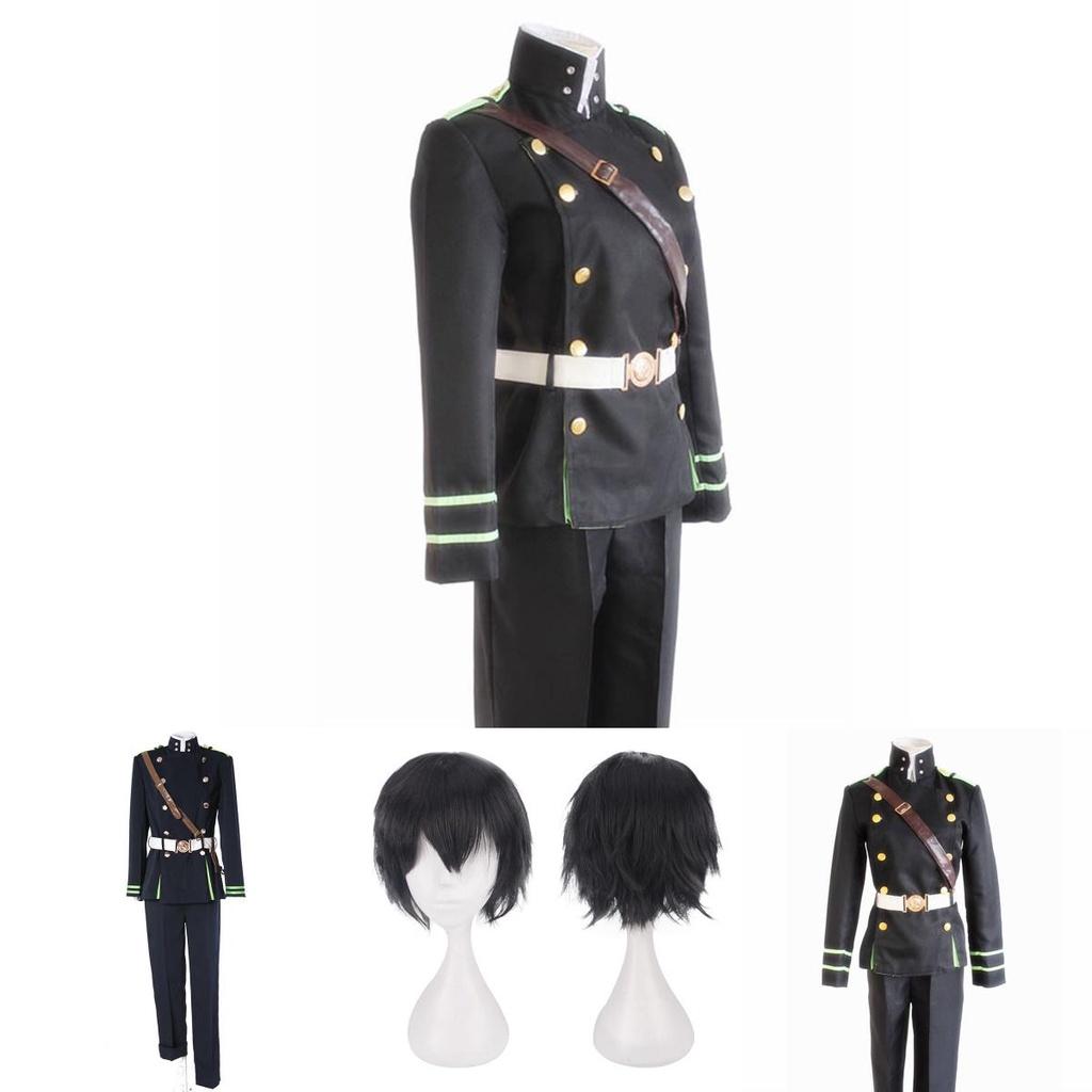 Prémiová sada cosplay kostýmu Seraph Of The End Yichir Yuichiro Hyakuya Army Uniform