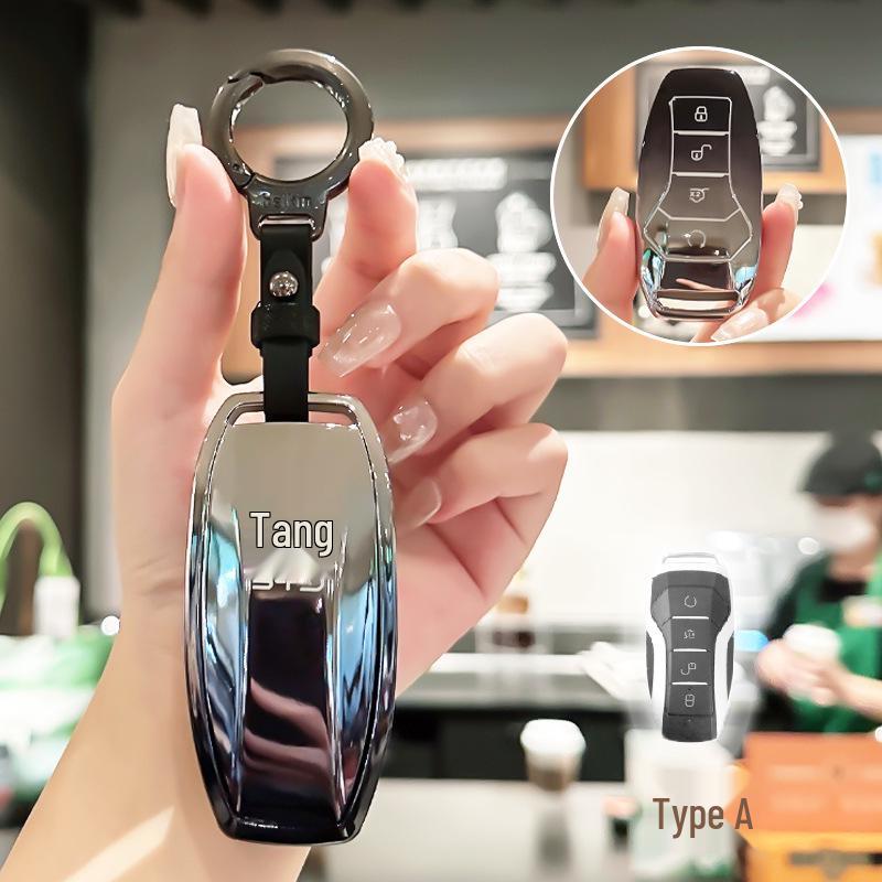 BYD Key Case for Han, Dolphin, Seagull, Mini, Yuan, Tang, Song Pro, and Qin Plus.