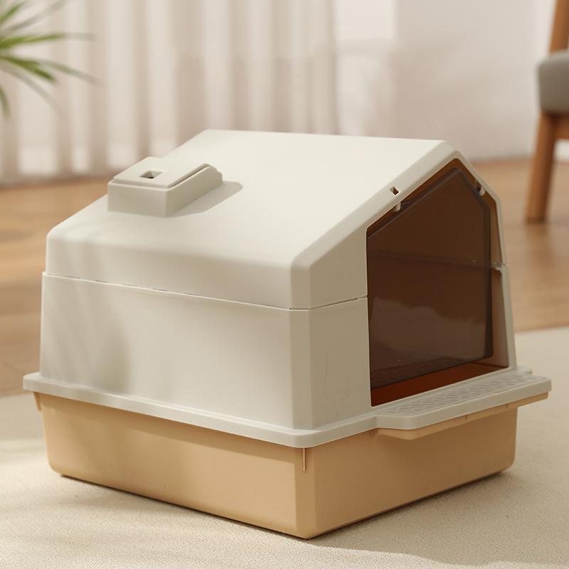 Stelivo pro kočky Velká uzavřená toaletní lopatka pro kočky Důstojník proti stříkající vodě Potřeby pro kočky