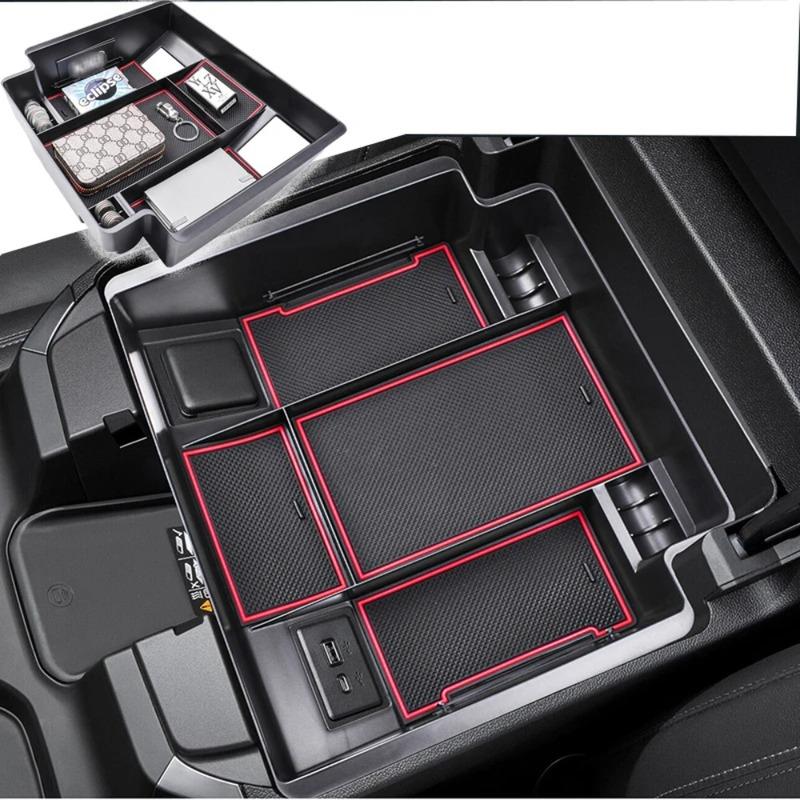 Center Console Organizer for -2025 Chevrolet Silverado/GMC Sierra 1500 and 2024 2025 Chevy Silverado and Sierra 2500HD 3500H
