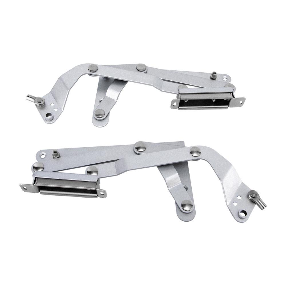 Vertical Swing Lift Up Folding Lift Up Top Mechanism Hinges Pneumatic Arm Hinge with Pneumatic Lever & Adjustable Connection Bar