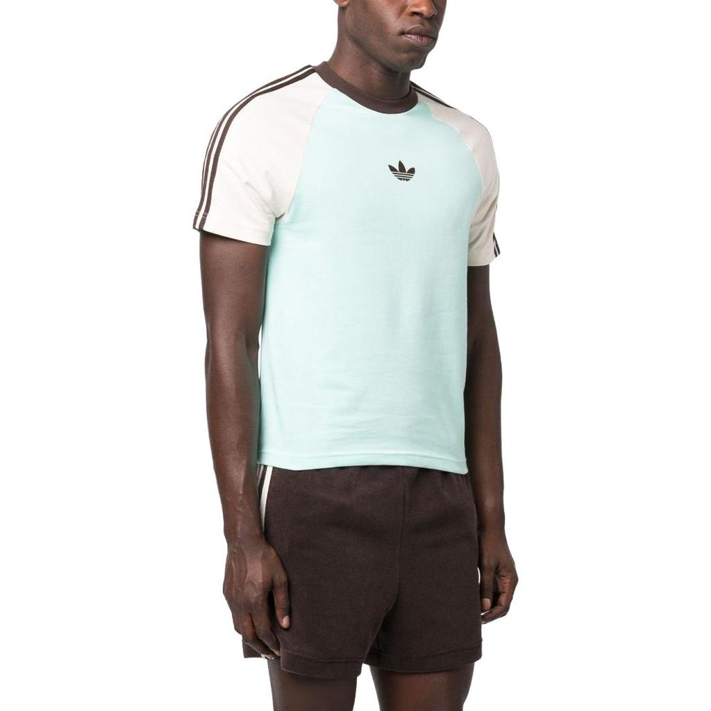 adidas x Wales Bonner Short Sleeve Tee Clear Mint Men Tops Multi-Color IJ8354