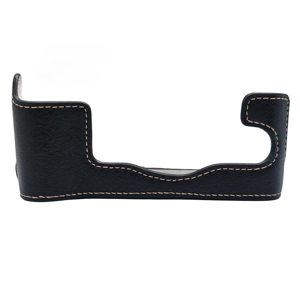

For Fujifilm X-T1 Bottom Case Buffalo Texture PU Leather Camera Protector with Battery Opening A