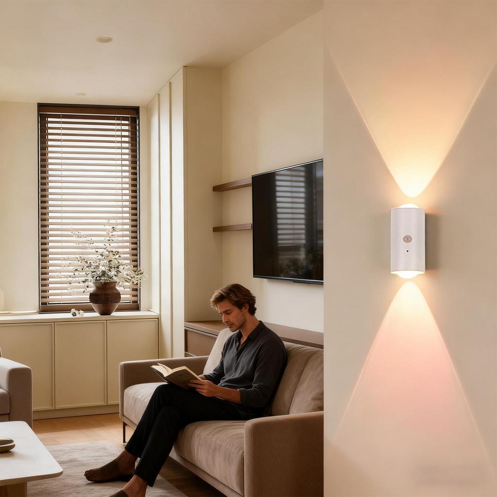 Motion Sensor Night Light Motion Activated & Remote Control Magnetic Wall RGB Night Light Automatic On Off For Living Room