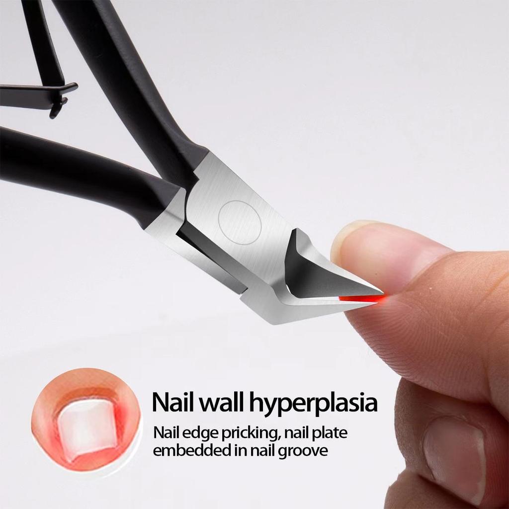 Nagelrillenknipser-Set: Zehennagelknipser, Adlerschnabel- und schräge Nagelknipser, Maniküre-Werkzeuge
