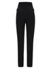 Women's Black Maternity Pants Belly Button Maternity