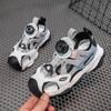 Children's Sandals Summer New Breathable Shoes Boys' Sports Baotou Beach Shoes Men's Rotating Button