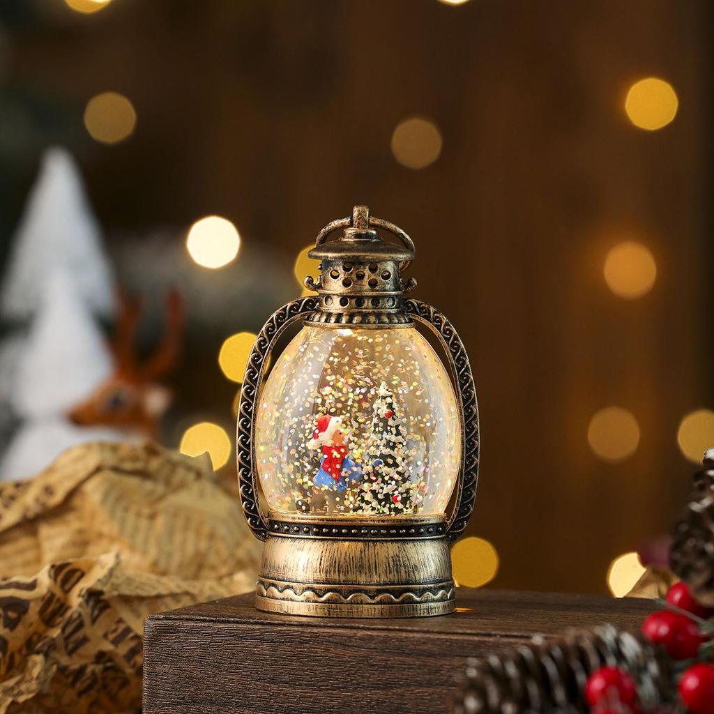 Christmas Glow Snowfall Horse Lantern - Handheld Window Ornament & Gift for Kids