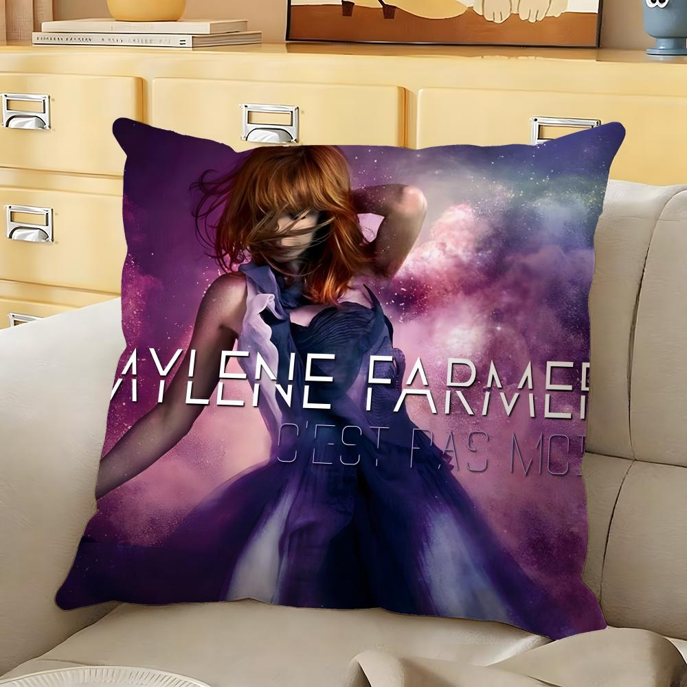 

Singer MMylene Farmer Cushion Cover Soft Durable Reversible Pillow Cover Home Car MultiScene Daily Comfort Pillowcase 30X30cm
