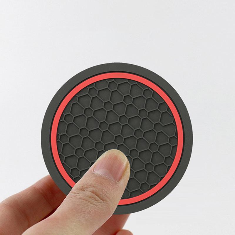 High Quality 2 Pcs Car Auto Cup Holder Anti Slip Insert Coasters Pads Interior Accessories For Most Cups Accessories