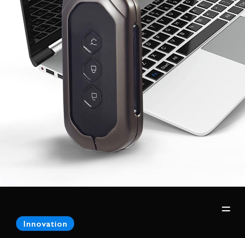 Wuling Capgemini Car Key Premium Metal Protective Case with Buckle